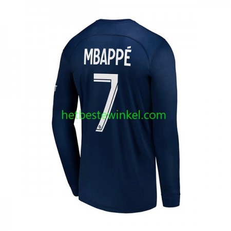 Paris Saint Germain Mbappé 7 Voetbalshirts Thuis 2022-23 - LS